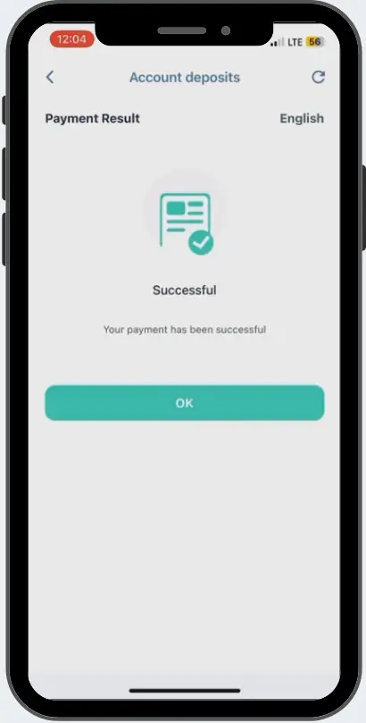 1xBet iOS app account deposits
